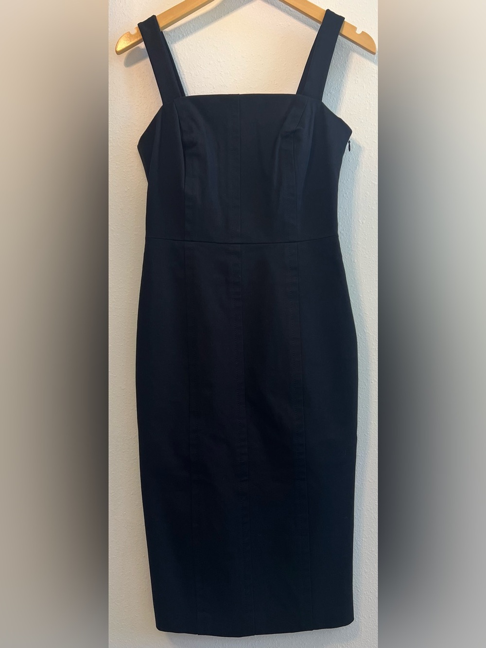 Banana Republic Black Square-Neck Sheath Dress